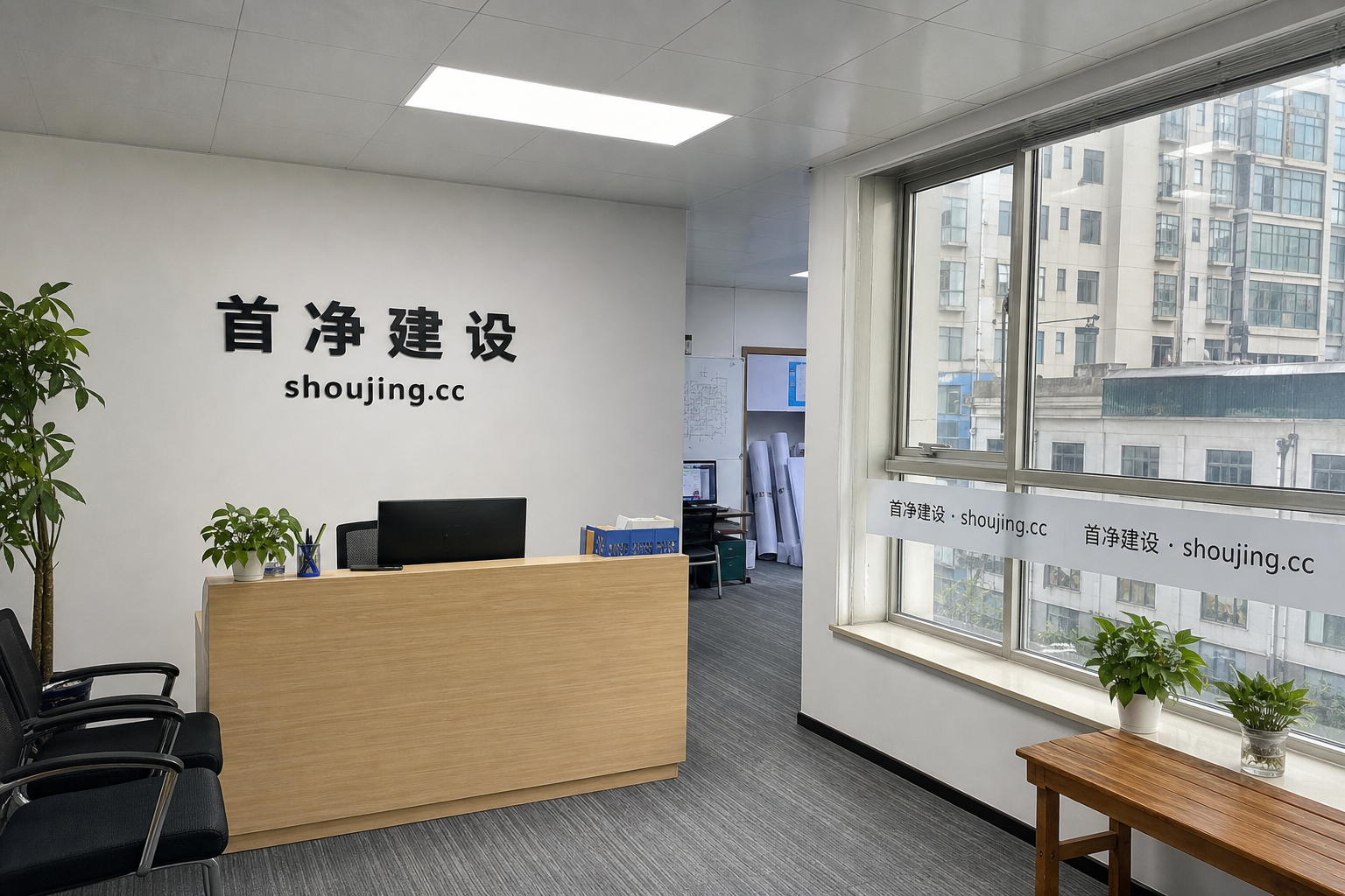 首净建设日常办公前台与环境示意